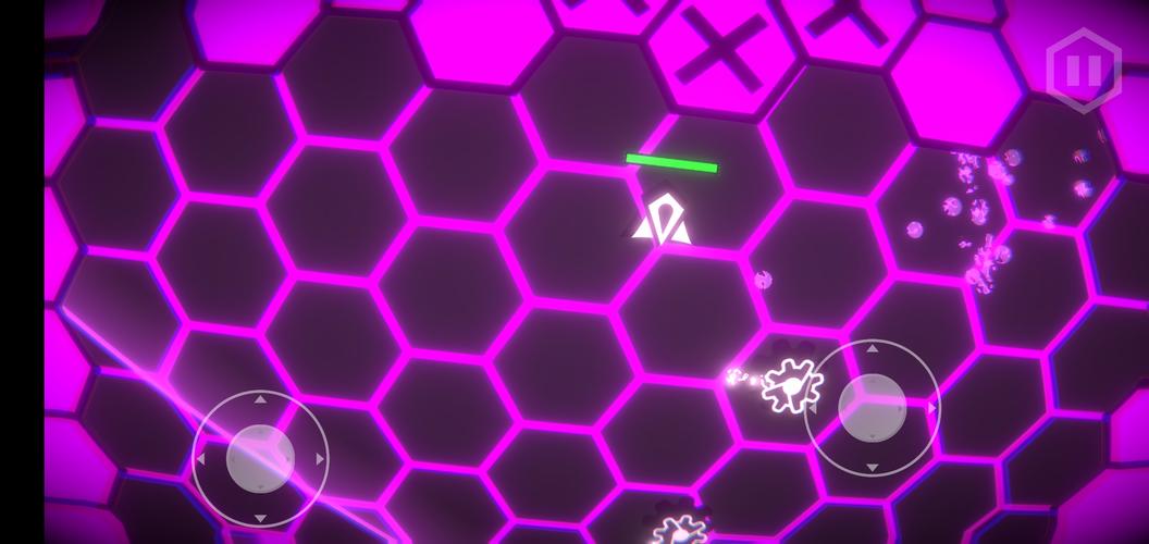 Hexa-Neon Shooter 스크린샷 1