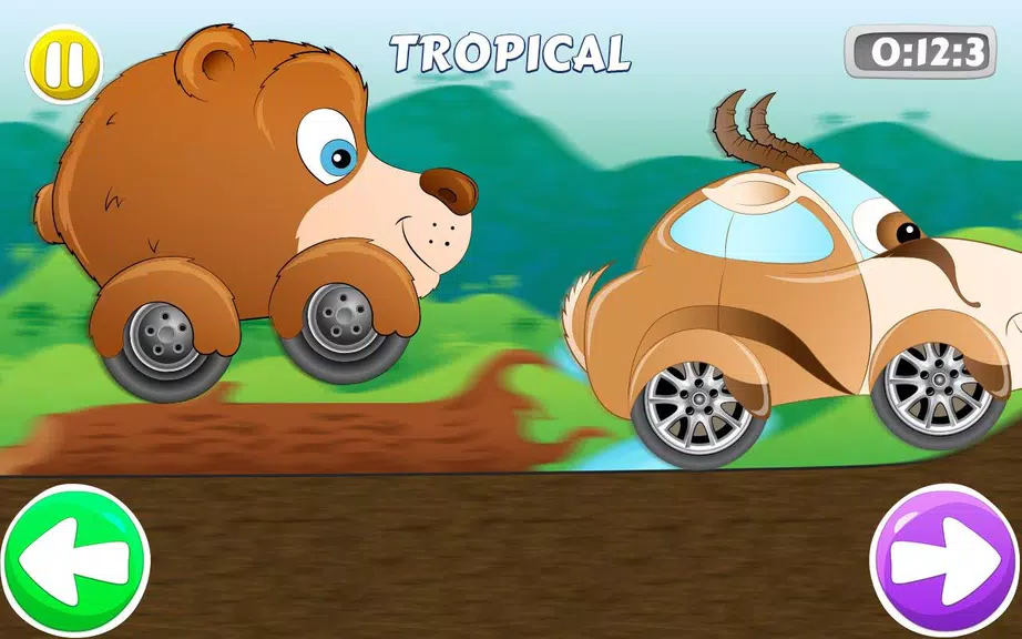 Racing car game for kids Schermafbeelding 0