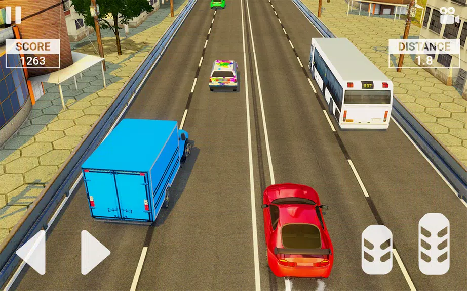 Real Highway Traffic Car Race Zrzut ekranu 2