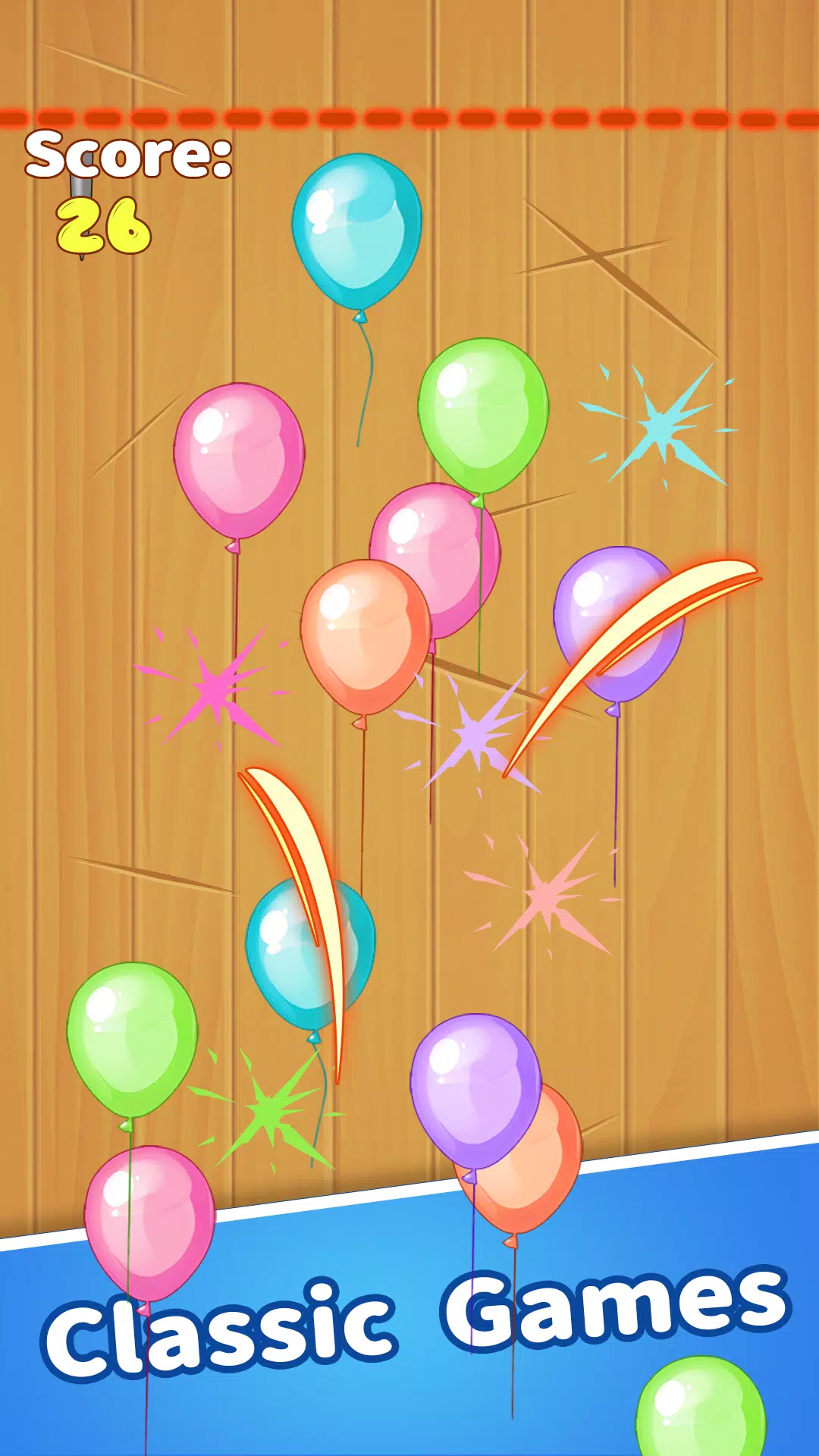 Crazy Breaking Balloons Скриншот 0