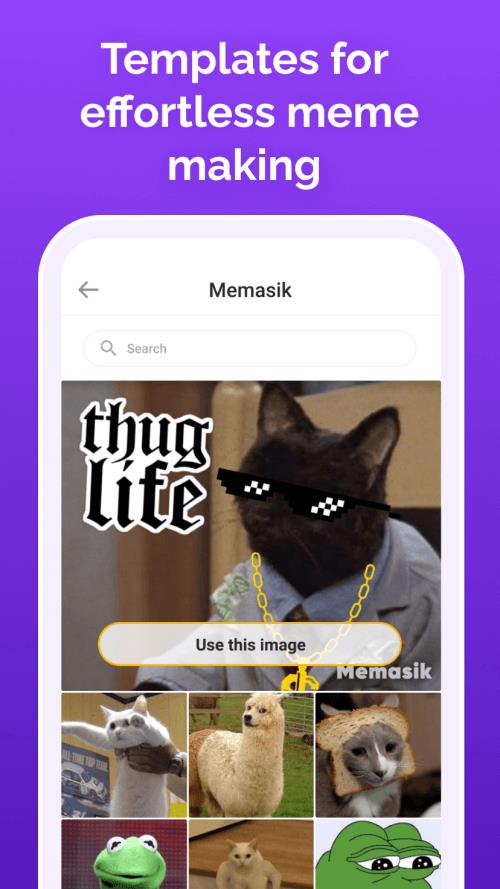 Memasik - Meme Maker ဖန်သားပြင်ဓာတ်ပုံ 1