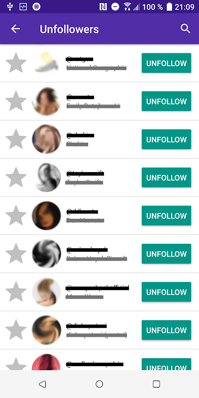 Unfollowers & Ghost Followers 螢幕截圖 2