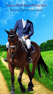 Horse With Man Photo Suit スクリーンショット 3