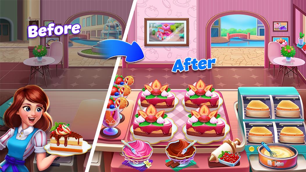 Food Voyage: Fun Cooking Games Mod Schermafbeelding 3