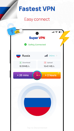 Russia VPN: Get Moscow IP स्क्रीनशॉट 0