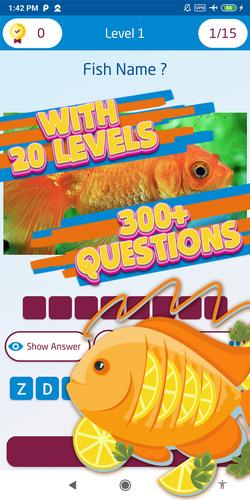 fish quiz games スクリーンショット 2