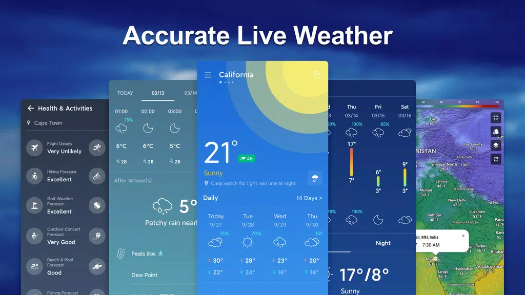 Weather Live: Accurate Weather ภาพหน้าจอ 0