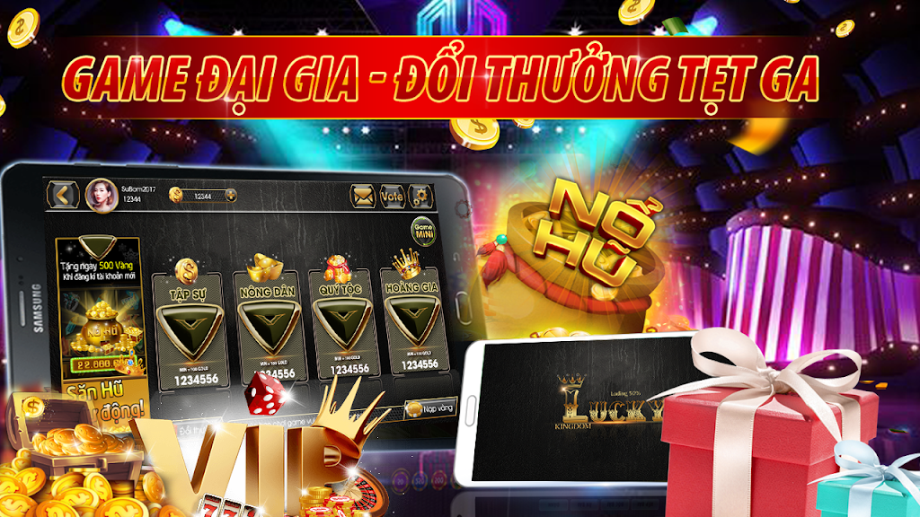 Slot - Vuong quoc lucky, Game Danh Bai Doi Thuong ภาพหน้าจอ 2