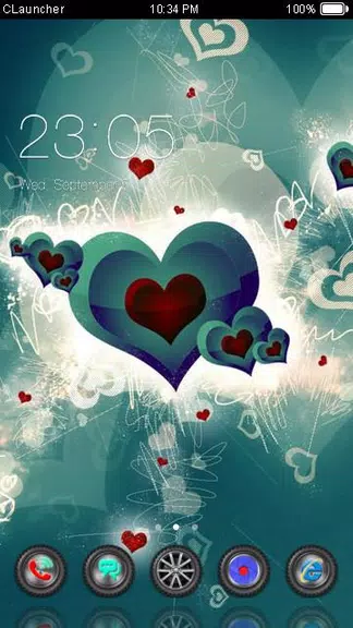 Best Heart Theme HD Captura de pantalla 0