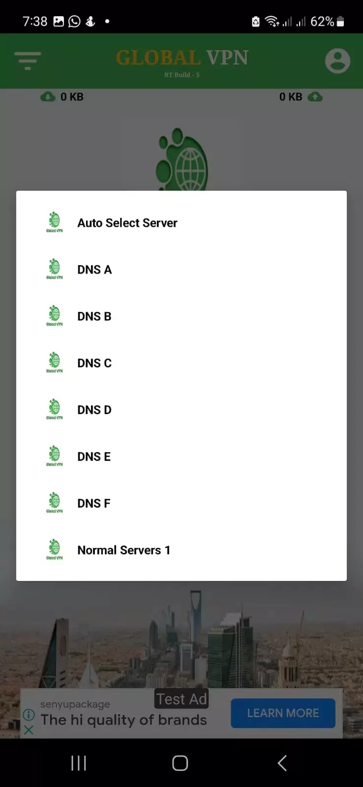 Global VPN Ekran Görüntüsü 0