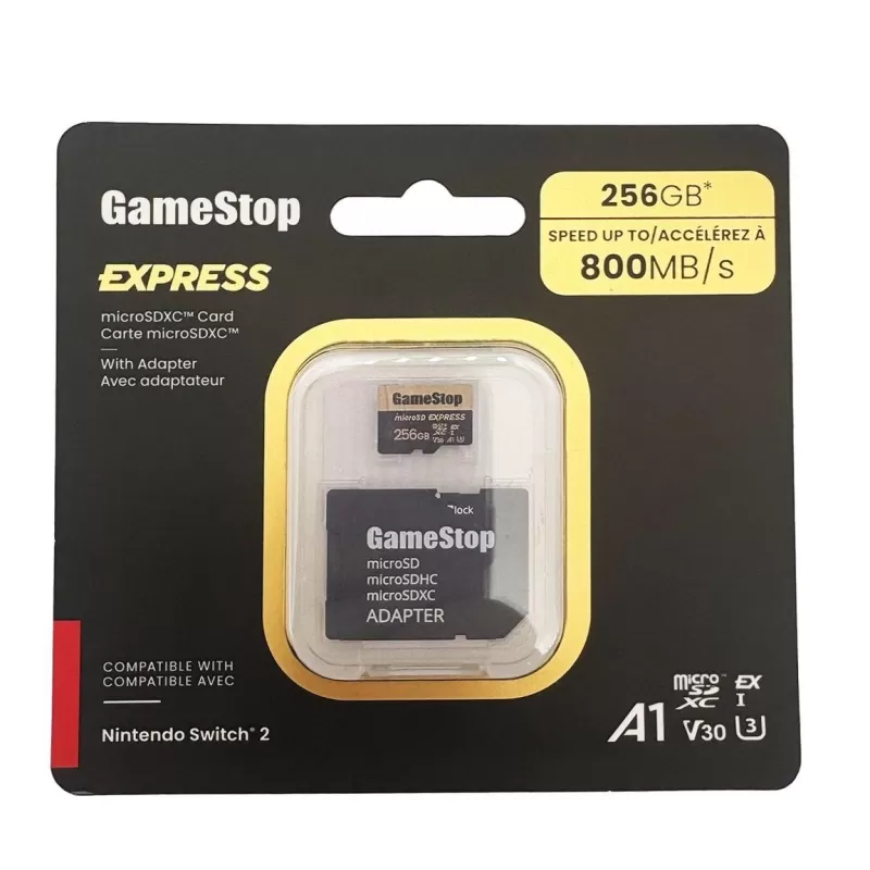 GameStop अब स्विच 2 लॉन्च से पहले माइक्रोएसडी एक्सप्रेस कार्ड के लिए प्रीऑर्डर स्वीकार करना