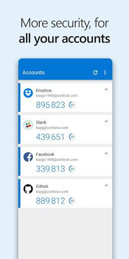 Microsoft Authenticator ဖန်သားပြင်ဓာတ်ပုံ 1