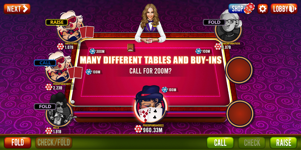 Poker Panda: World Poker Tour Schermafbeelding 1