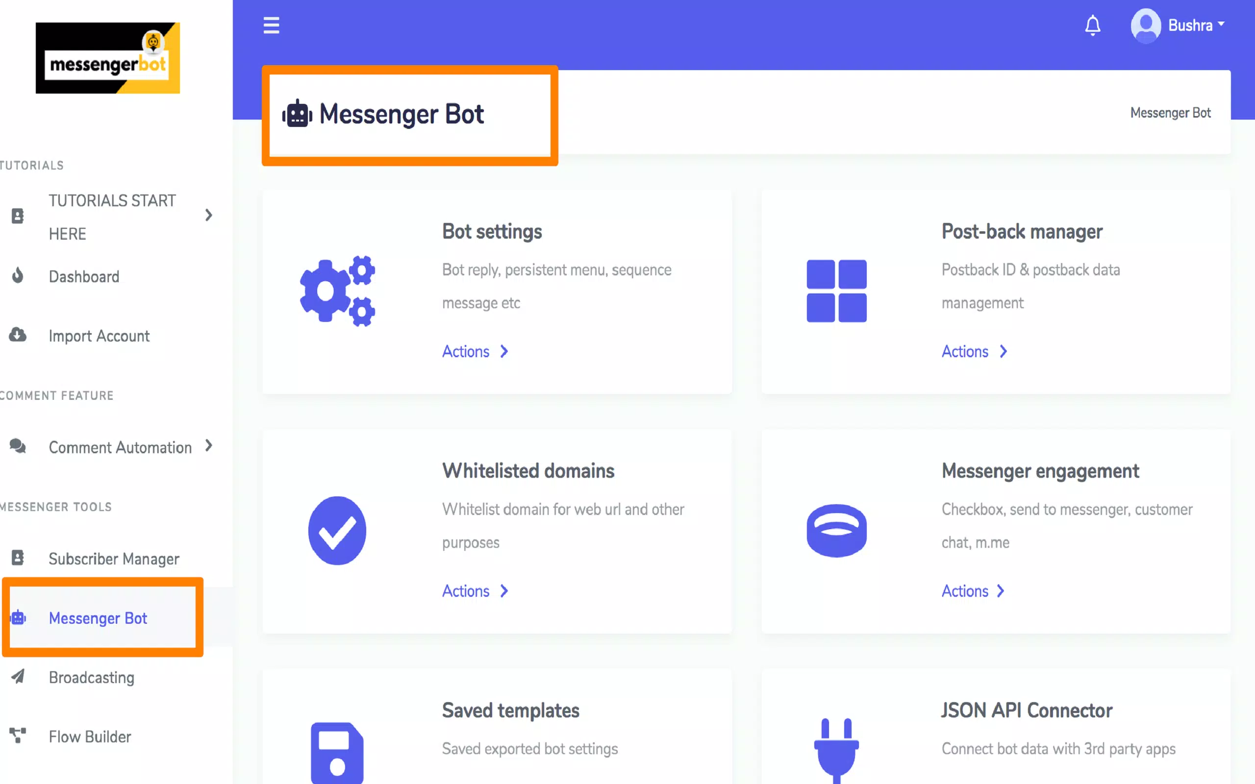 Messenger Bot 스크린샷 2