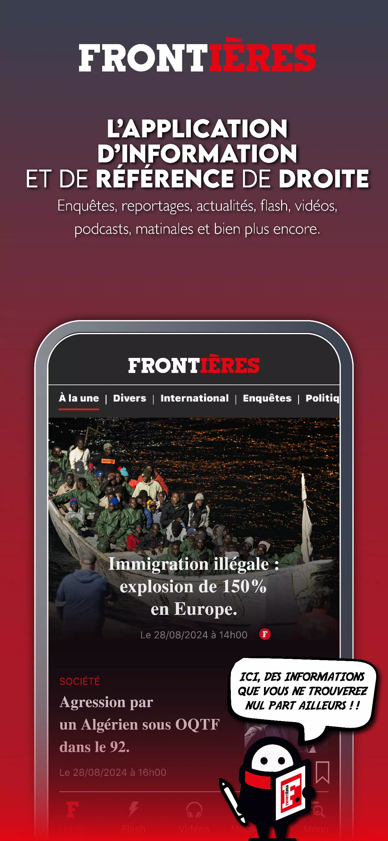 Frontières Media Captura de pantalla 0