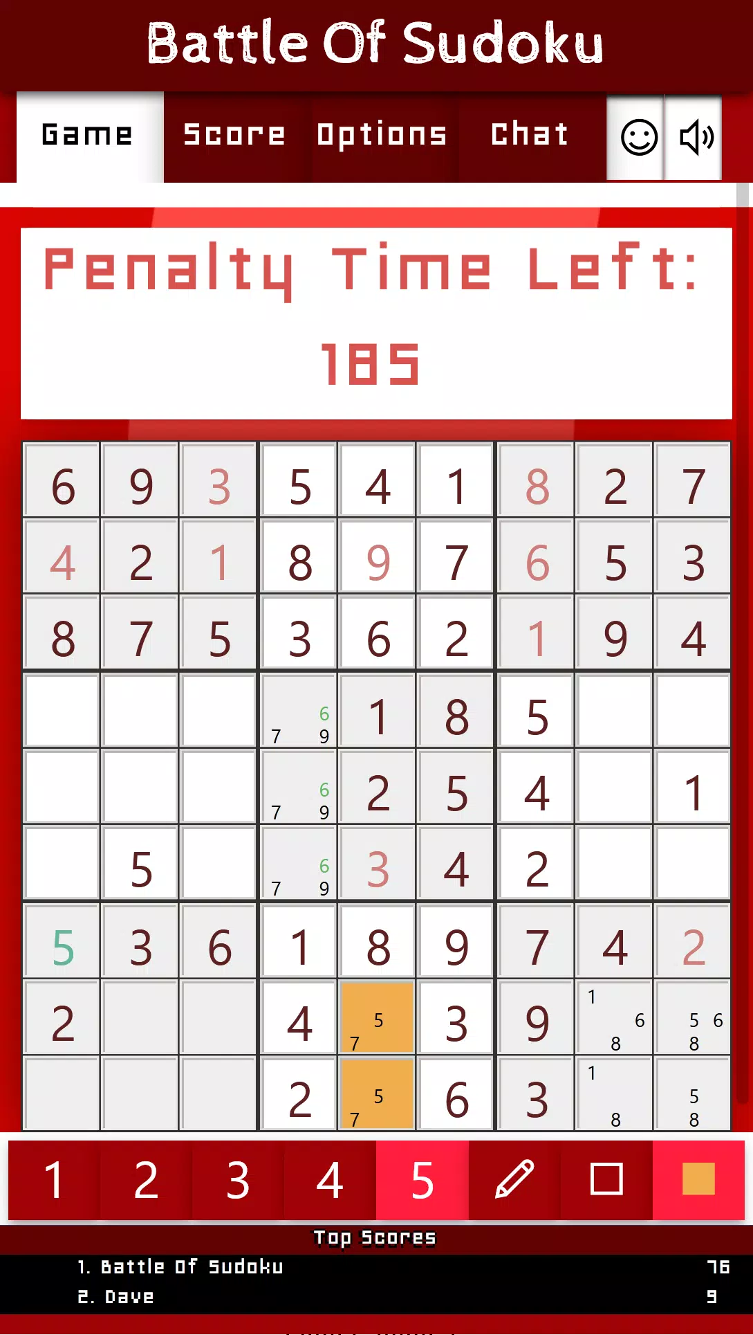 Battle Of Sudoku Capture d'écran 2