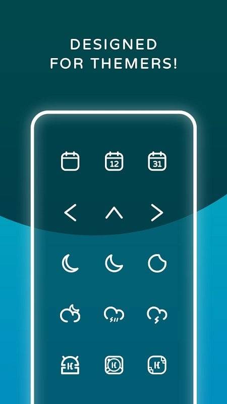 Reev Pro - White Outline Icons 螢幕截圖 1