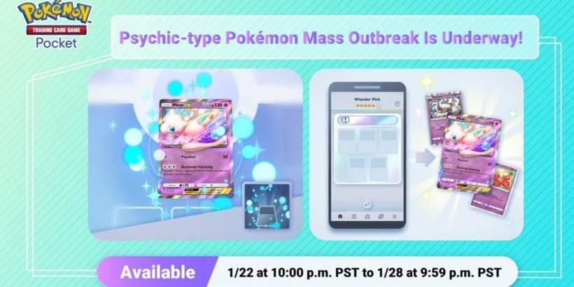 Psychic Pokémon Mass Extbreak Hits Pokémon TCG Pocket