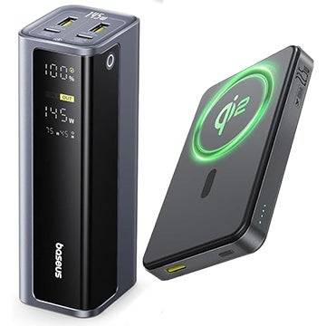 Baseus 20,800MAH 145W Power Bank + 10,000mAh 22.5W Magsafe Qi2 Power Bank