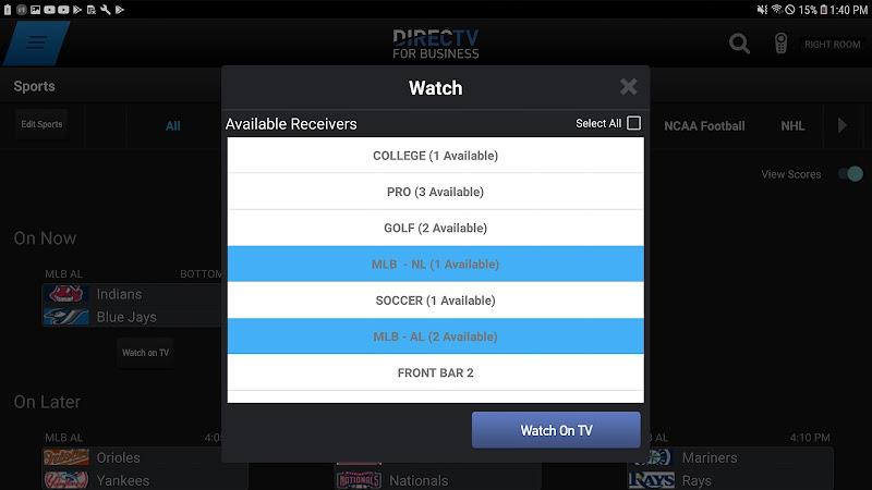 DIRECTV FOR BUSINESS Remote Zrzut ekranu 0