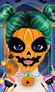 Cute Girl Halloween Makeup Art Screenshot 1