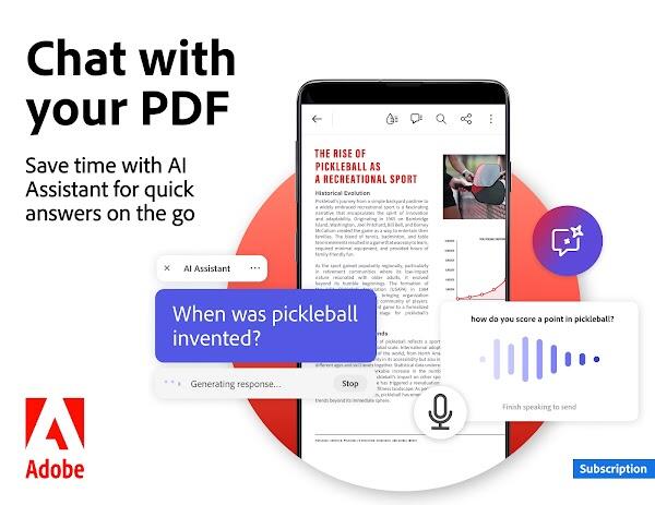 Adobe Acrobat Reader für PDF 螢幕截圖 2