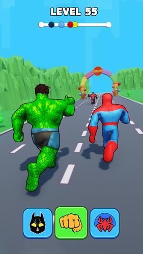 Superhero Transform Shift Game Captura de tela 2