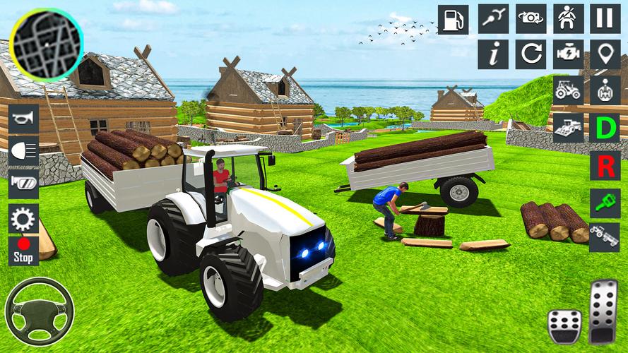 Tractor Driving Tractor Game 螢幕截圖 3