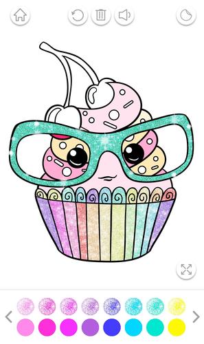 Glitter Coloring Game for Kids Ảnh chụp màn hình 1