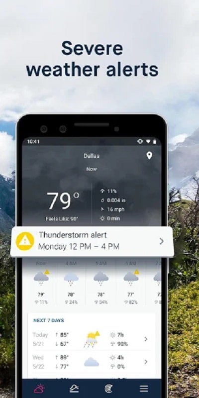 WeatherPro Captura de tela 3
