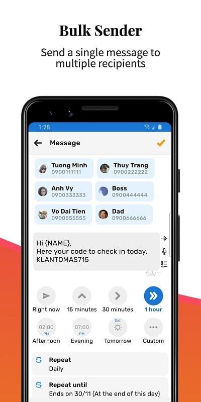 Auto Text: Automatic Message 螢幕截圖 3