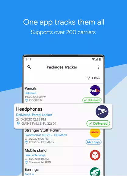 Packages Tracker スクリーンショット 0