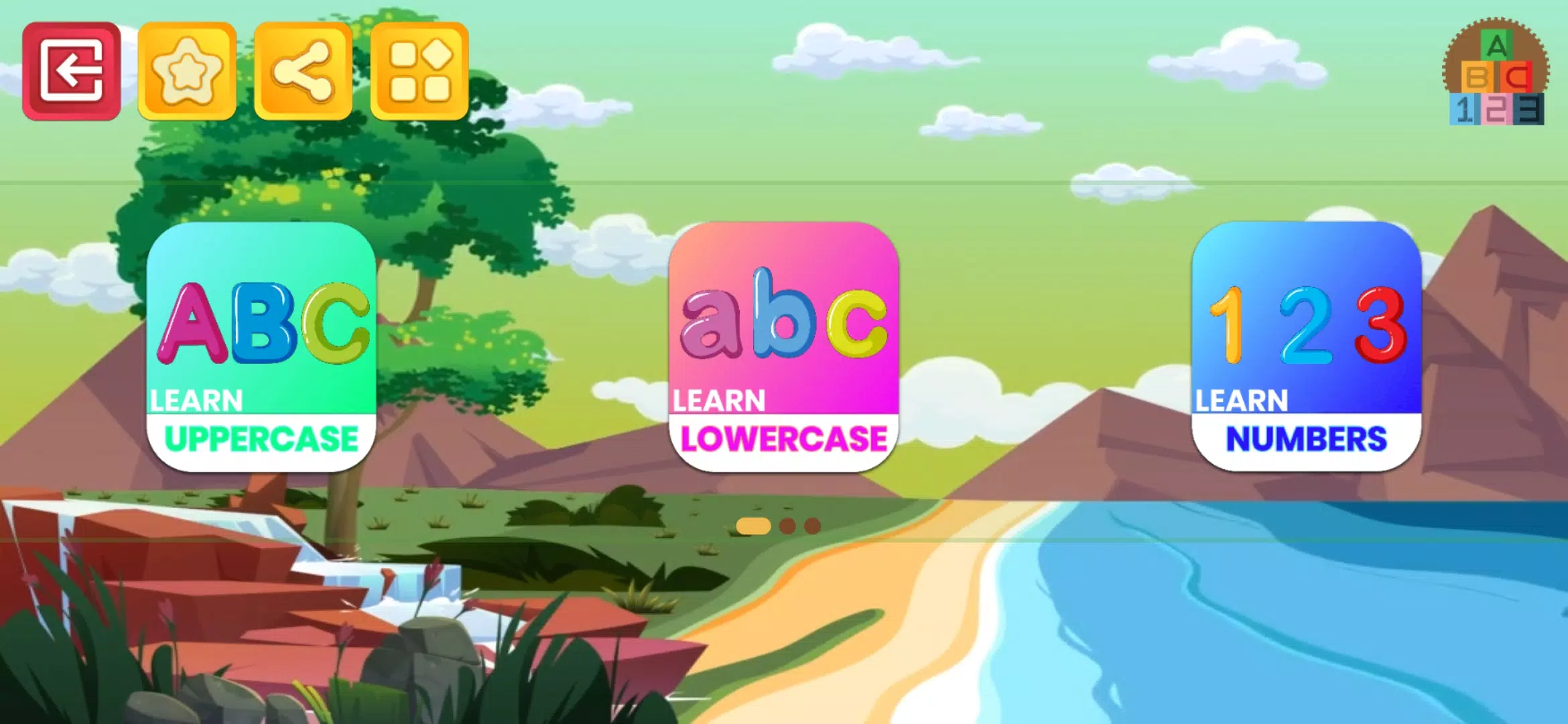 Learn numbers and letters ภาพหน้าจอ 0