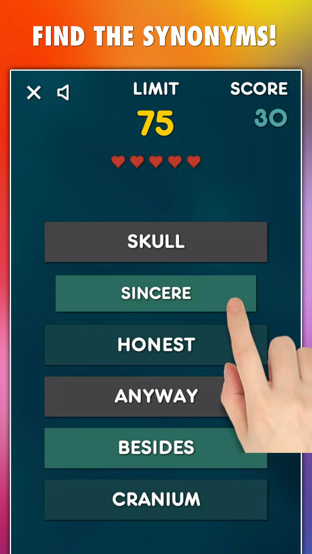 Synonyms Game Screenshot 3