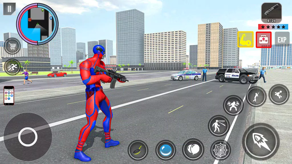 Spider Rope Action Game スクリーンショット 1