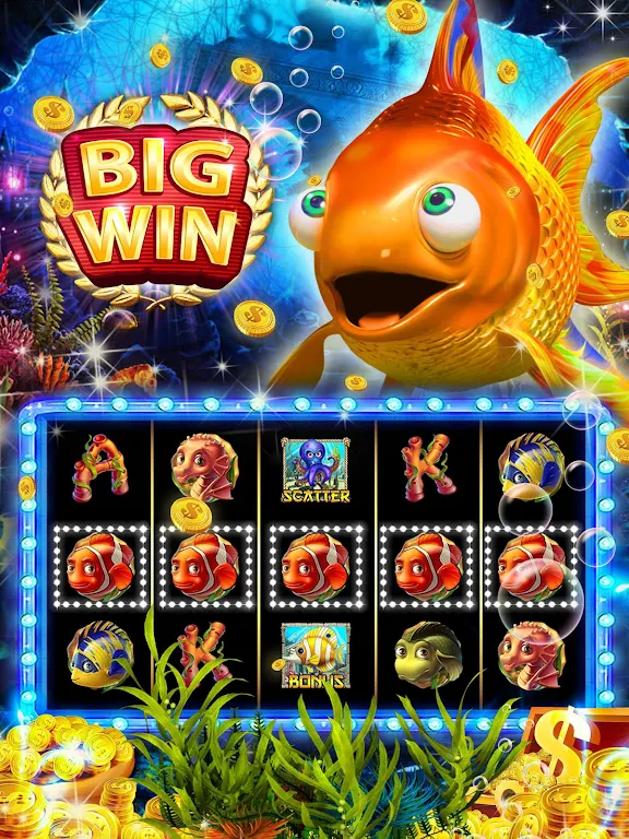 Goldfish Slots: Free Golden Casino Slot Machines ဖန်သားပြင်ဓာတ်ပုံ 0