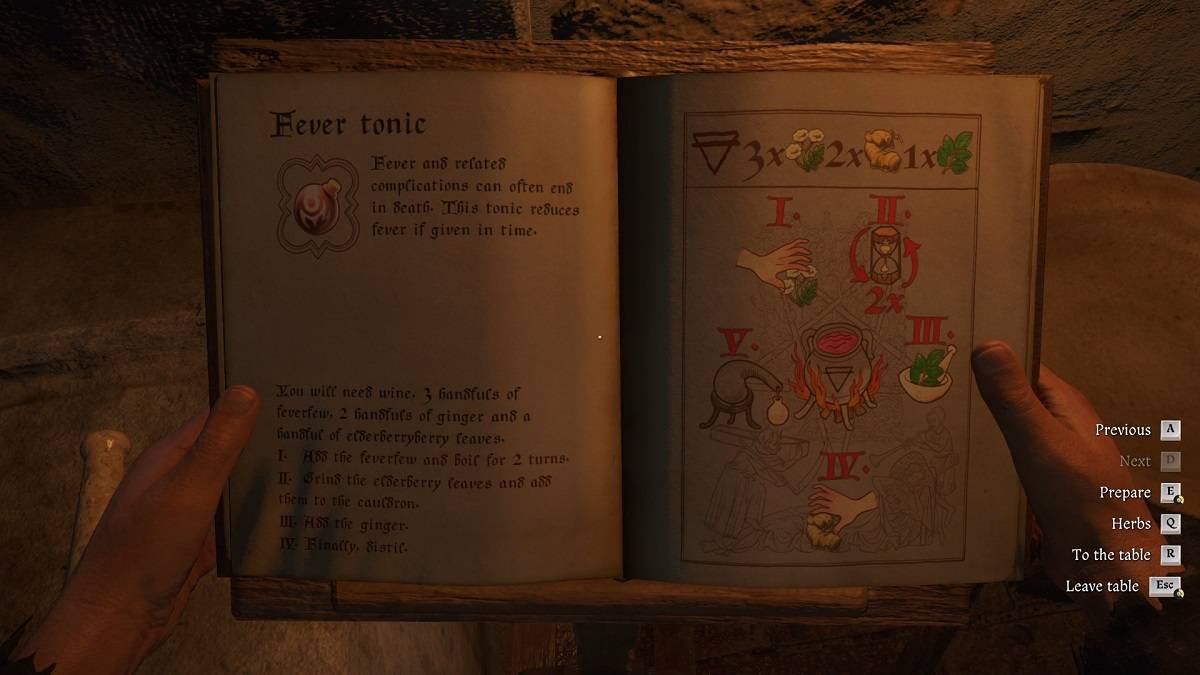 Fever Tonic Recipe in Kingdom Come Deliveryance 2