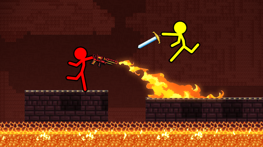 Stick-man Craft Fighting Game Ekran Görüntüsü 0