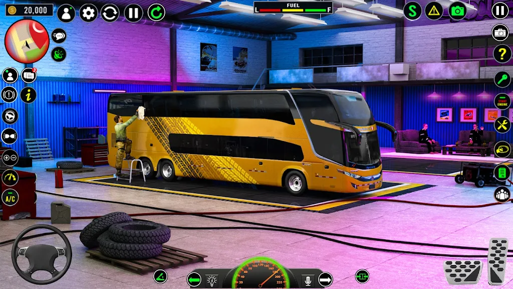 US Luxury Bus Driving Game 3D Capture d'écran 0