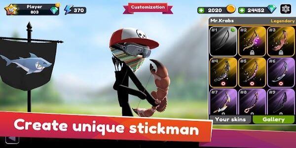 Schermata Stickman Archer Online 2