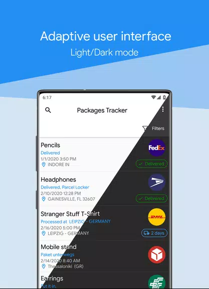 Packages Tracker スクリーンショット 1