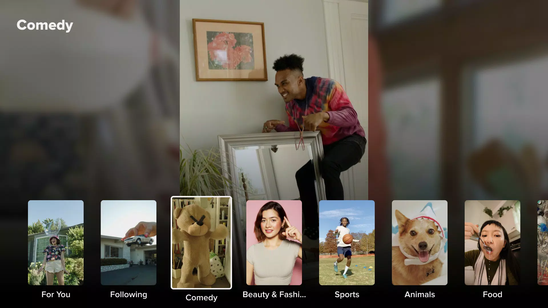 TikTok for Android TV ภาพหน้าจอ 1