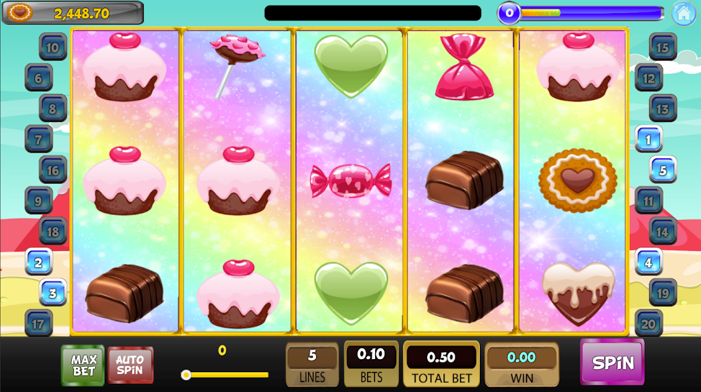 Candy Sweet Slot machine Screenshot 1