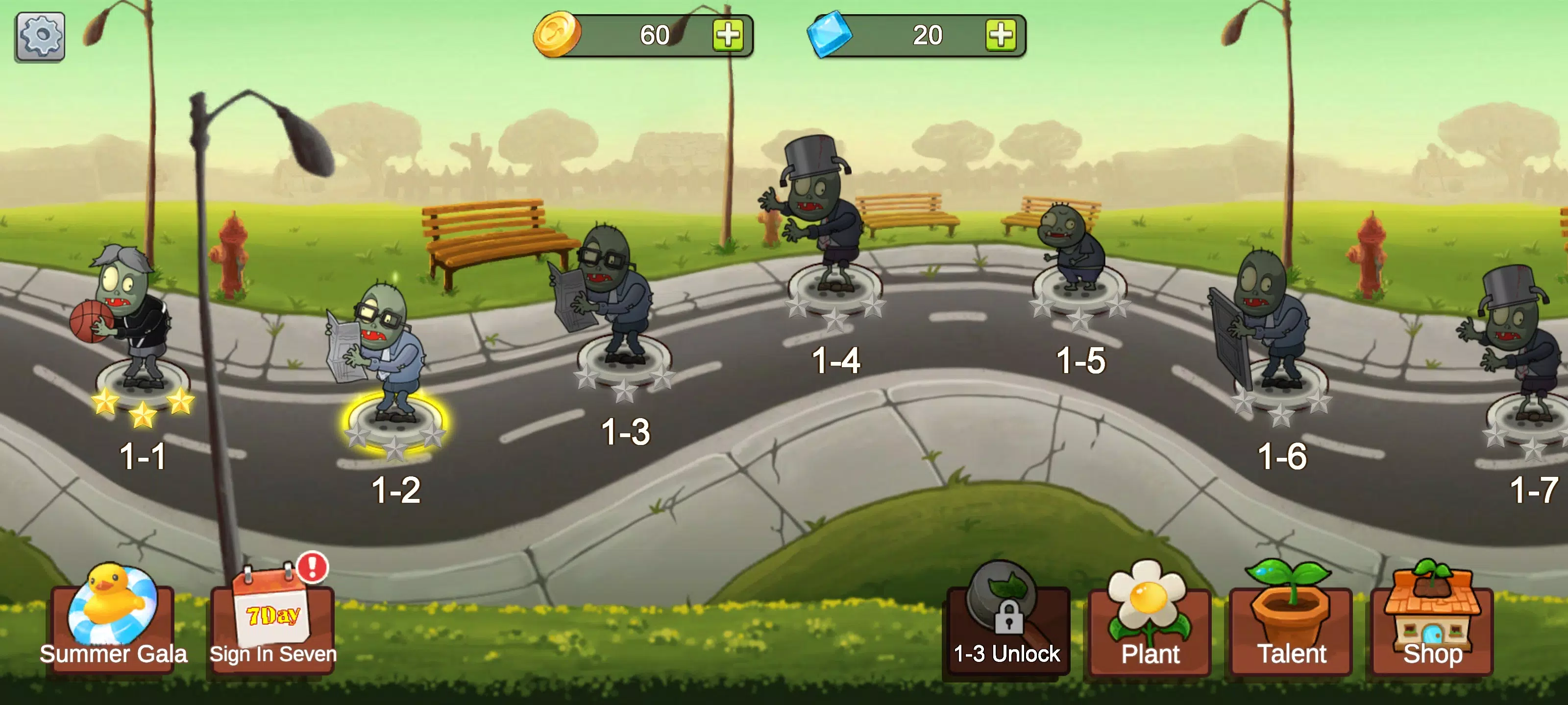 Merge Plants – Defense Zombies স্ক্রিনশট 0