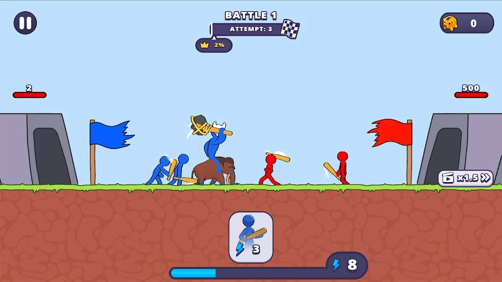 Stickman Fight: War of the Age Screenshot 1