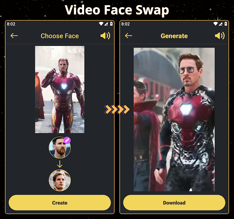 Face Over: AI Face Swap ဖန်သားပြင်ဓာတ်ပုံ 2