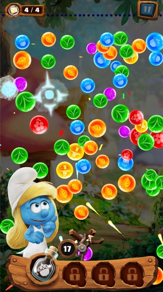 Smurfs Bubble Story Ảnh chụp màn hình 2