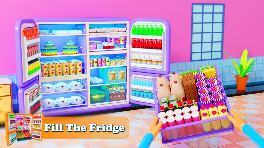 Fill The Fridge Organizer Game Zrzut ekranu 0