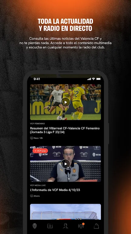 Valencia CF - Official App Ảnh chụp màn hình 1