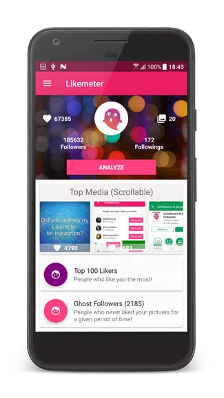 Likes & Ghost Followers for Instagram Скриншот 0